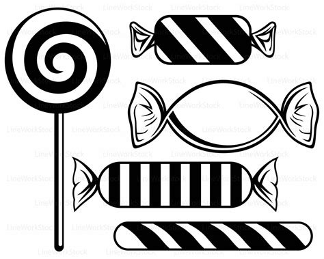 Candy Clipart Black And White | Free download on ClipArtMag