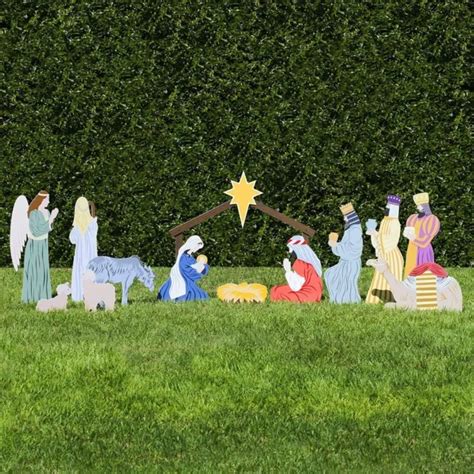 OUTDOOR NATIVITY SCENE / LIFE SIZE / All Weather Nativity Set / MADE IN USA! $1,370.00 - PicClick