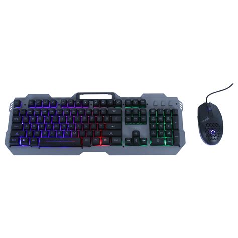 Buy Croma Wired Gaming Keyboard & Mouse Combo (104 Keys, 7200 DPI, Ergonomic Design, Black ...