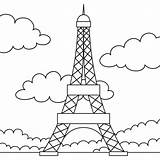 Free Eiffel Coloring Pages sketch template