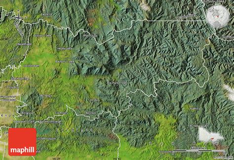 Satellite Map of Yarra Ranges