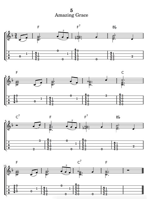 This is a great solo chord melody arrangement of Amazing Grace for ...