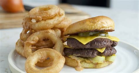 Double Cheeseburger & Onion Rings Recipe by Chef Richard Blais | Yummly