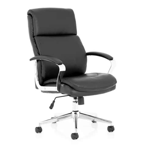 Tunis High Back Executive Black Leather Office Chair