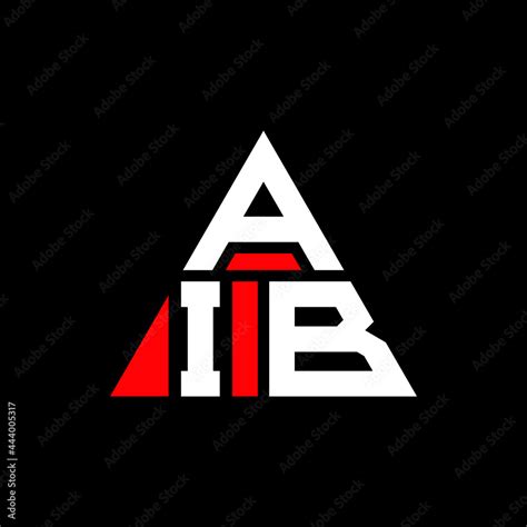 AIB triangle letter logo design with triangle shape. AIB triangle logo ...