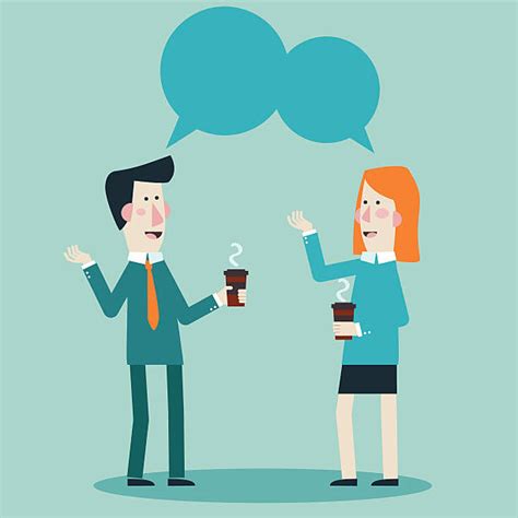 Best Two People Talking Casual Illustrations, Royalty-Free Vector ...