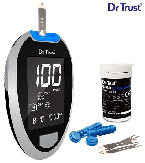 Buy Dr Trust Fully Automatic Glucometer (With 10 Strips) Online at Flat ...