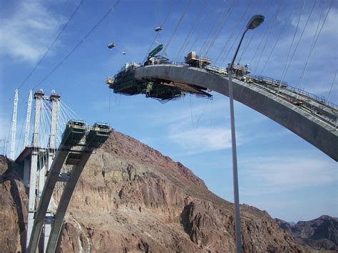 Construction of The Hoover Dam Bypass Bridge Photograph by Ed Friends