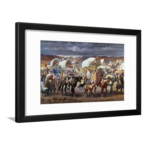 The Trail Of Tears, 1838 Framed Print Wall Art By Robert Lindneux ...