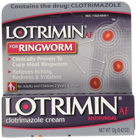 Lotrimin AF for Ringworm Antifungal Cream, 0.42 oz - Walmart.com