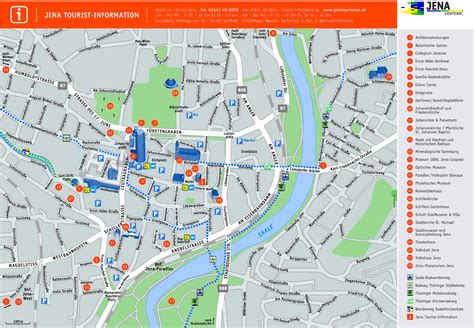 Jena tourist map - Ontheworldmap.com