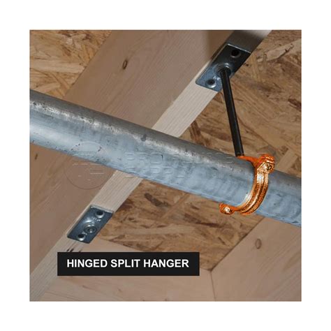 Highcraft Hinged Split Ring Pipe Hanger, Copper Epoxy Coated Iron Clamp (10Pack) | eBay