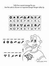 Secret Code Activity Sheets sketch template