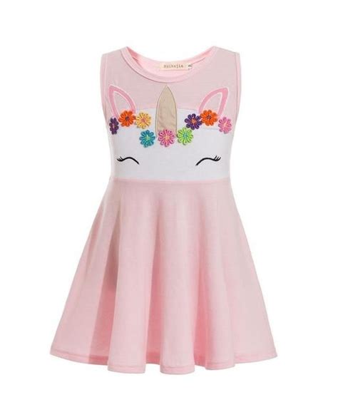 Cute Baby Girl Unicorn Summer Dress in 2021 | Girls party dress, Baby ...