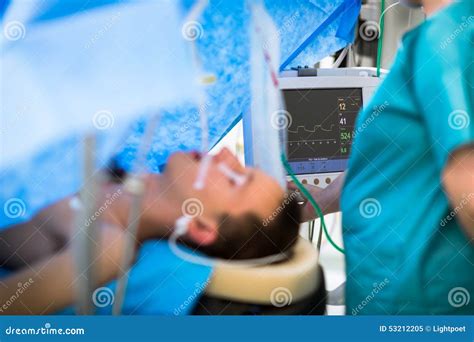 Unidentified Boy Undergoing a Surgery. Stock Image - Image of breath, baby: 53212205