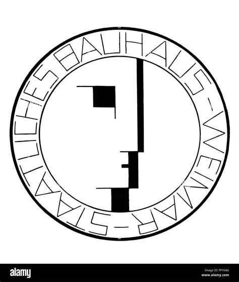 BAUHAUS: LOGO. /nLogo of the German Bauhaus design school, early 20th ...