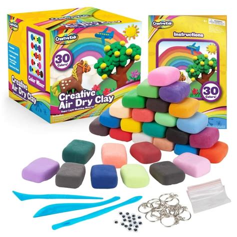 Creative Kids Air Dry Clay Modeling Crafts Kit For Children - Super ...