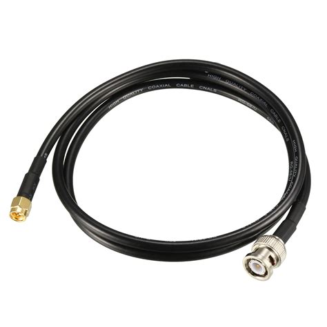 Uxcell RG58 Coaxial Cable with BNC Male to SMA Male Connectors 50 Ohm 3 ...