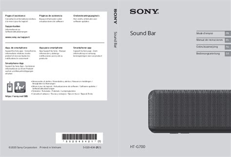 Sony HT-G700 Sound Bar Manual - User Guide and Support | Sony Europe