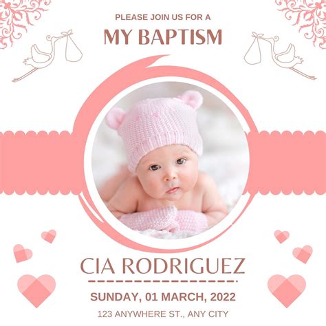 Christening Invitations Background