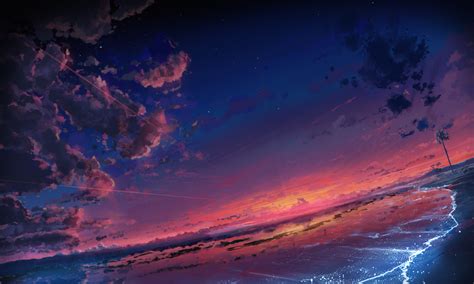 【風景】"夕" / Illustration by "KNYT" [pixiv] | Anime scenery wallpaper, Scenery wallpaper, Sunset ...