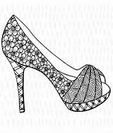 High Heel Shoes Coloring Pages sketch template