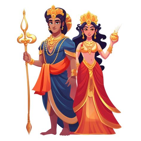 Premium AI Image | Rama and Sita icon for the Diwali