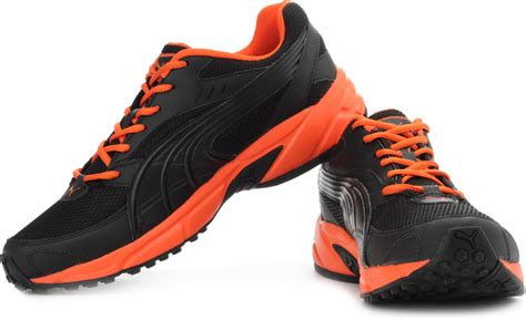 Puma Atom Fashion Ind. Running Shoes - Buy Black, Vermillion Orang Color Puma Atom Fashion Ind ...