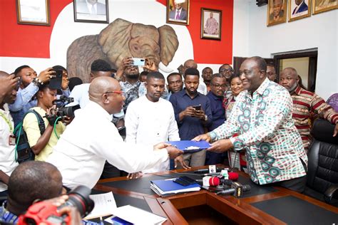 NPP flagbearer race: Alan submits nomination forms - Asaase Radio