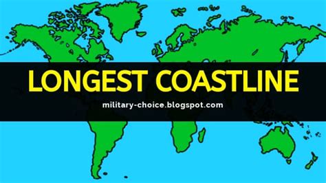 List of Countries and Islands with Longest Coastline - NCERT Notes - Military Choice - AFCAT CDS ...