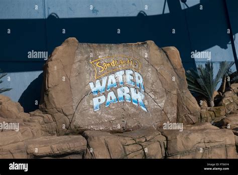 Sandcastle Water Park Exterior on Blackpool Promenade Stock Photo - Alamy