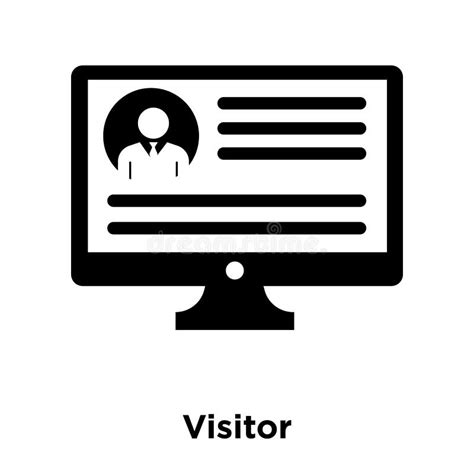 Visitor Icon Vector Isolated on White Background, Logo Concept O Stock ...