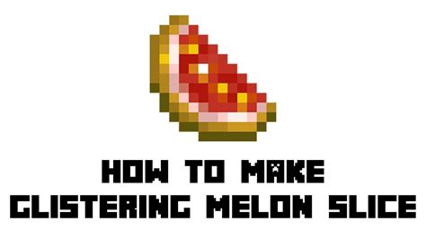 Minecraft: How to Make Glistering Melon Slice - YouTube