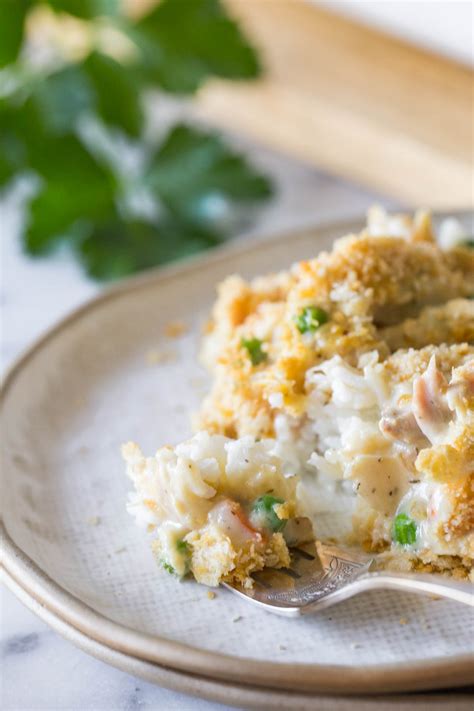 Creamy Chicken and Rice Bake - Lovely Little Kitchen