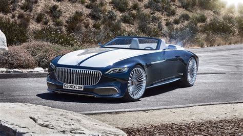 The Vision Mercedes-Maybach 6 Cabriolet concept made its debut at Pebble Beach with an electric ...