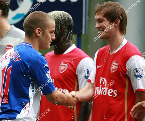 David Bentley Blackburn Rovers Shakes Hands Editorial Stock Photo ...