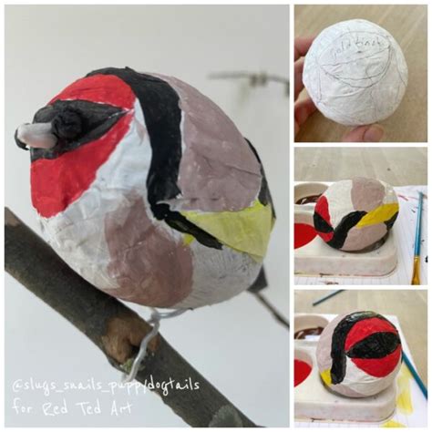 Paper Mache Birds - Red Ted Art - Kids Crafts