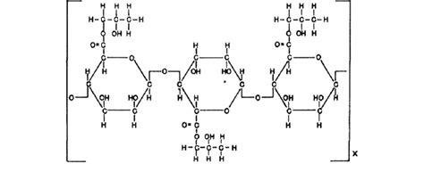 Structural formula of propane-1,2-diol alginate (Steiner and McNeely, 1951) | Download ...