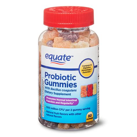 Equate Probiotic Gummies, 80 Count - Walmart.com - Walmart.com