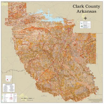 Clark County Arkansas 2022 Soils Wall Map | Mapping Solutions