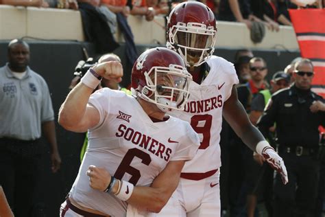 Baker Mayfield Throws for 598 Yards, 5 TDs as Oklahoma Beats Oklahoma ...