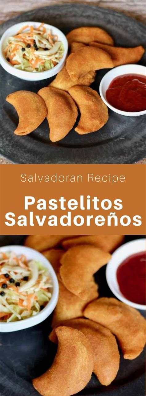 Pastelitos salvadoreños, nicknamed Salvadoran empanadas, are deep-fried turnovers, stuffed with ...