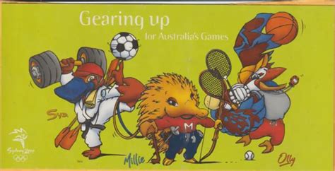 MASCOTS SYDNEY 2000 Olympic Games 219Mm X 88Mm The Ink Group Postcard ...