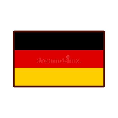 Cartoon Germany Flag Emoji Icon Isolated Stock Vector - Illustration of travel, german: 145038890