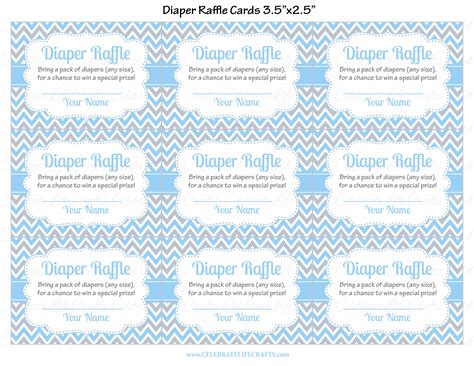 Diaper Raffle Tickets Printable - Printable Word Searches