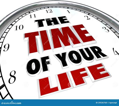 The Time Of Your Life Clock Remember Good Times Memories Stock Illustration - Illustration of ...