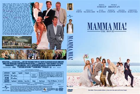 Mamma Mia! The Movie (2008) R1 - Movie DVD - CD Label, DVD Cover, Front Cover