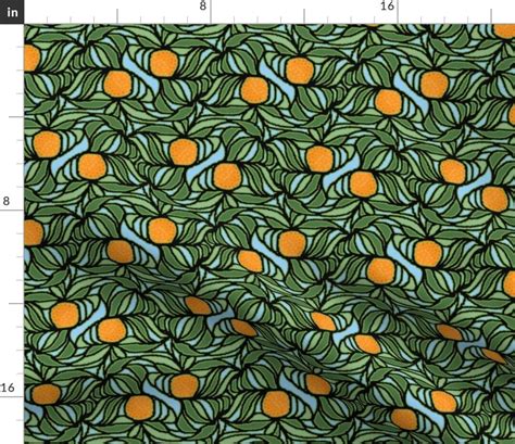 Fuzzy Orange Fabric Fuzzy Orange Tree by Eclectic House - Etsy