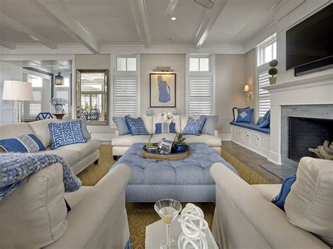 Beach House Living Room Design Ideas : Beach Coastal House Living Style ...