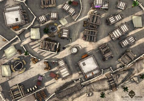 Desert Settlement | Tabletop rpg maps, Traveller rpg, Fallout rpg